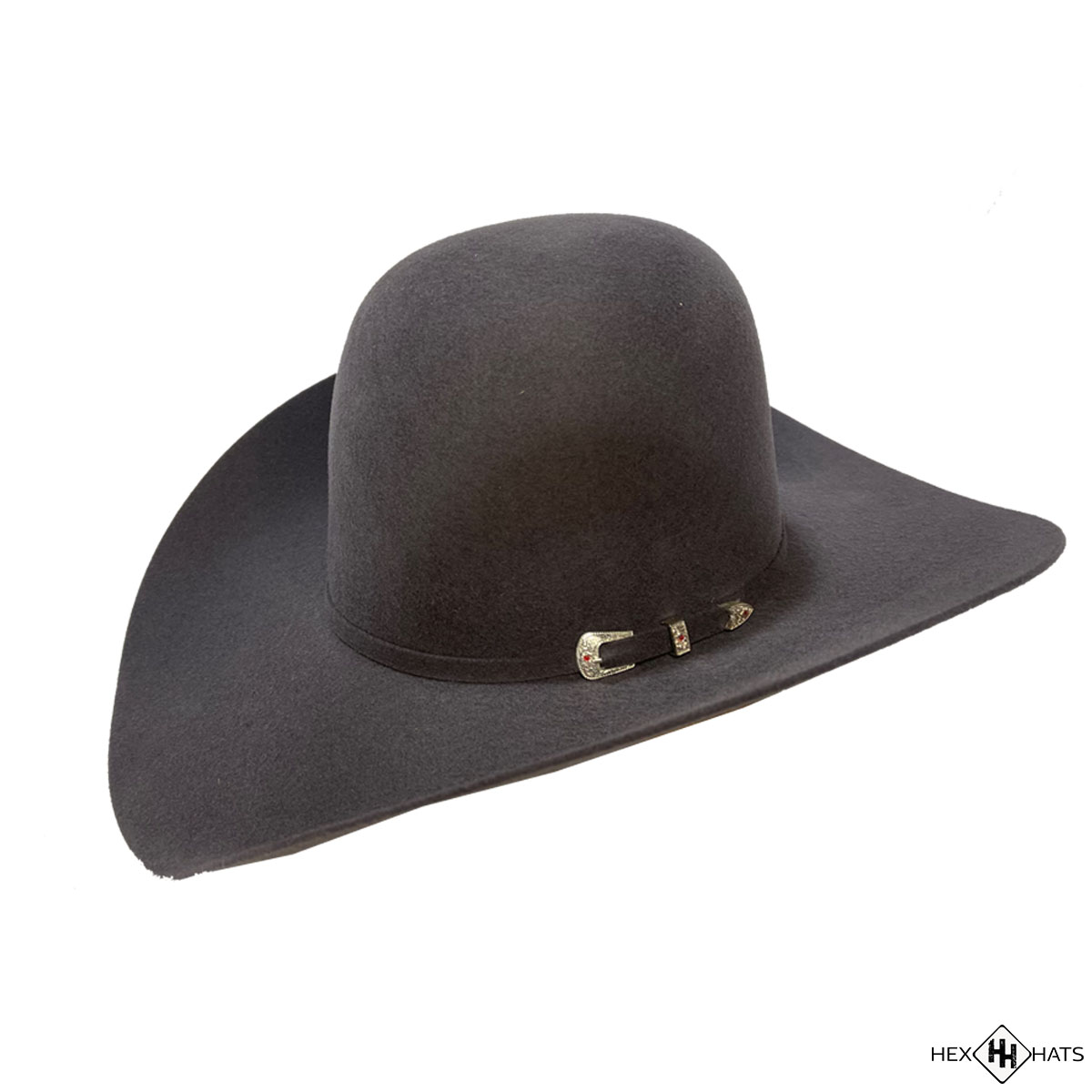 5x Gun Powder Grey Cowboy Hat by Hex Hats Co.