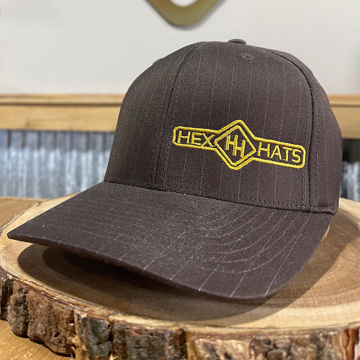 Hex Hats pinstripe flex fit by Hex Hats Co.